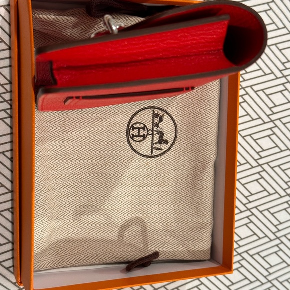 Authentic Hermes Roulis Slim Compact Chèvre Mysore palladium hardware - Picture 8 of 15